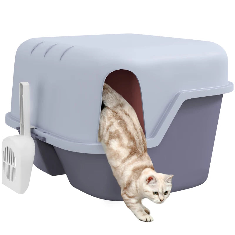 Nancy's Zambujal Kattenbak - Katten wc - Katten Toilet - Paars - ± 50 x 50 x 40 cm