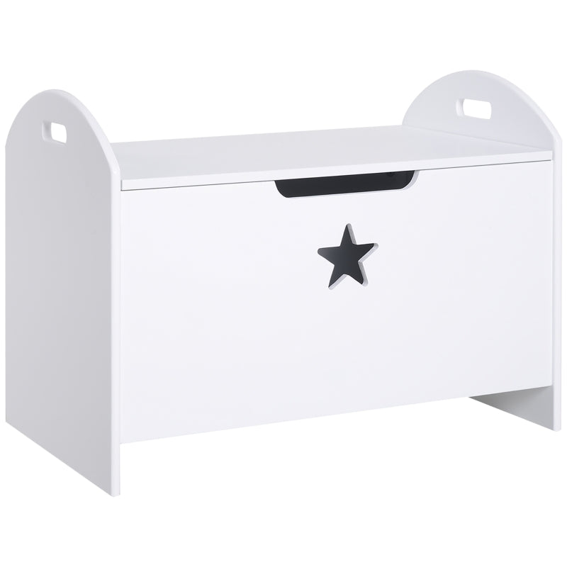 Coffre à jouets en bois Nancy's Pudsey, banc pour enfants, coffre de rangement pour chambre d'enfant blanc