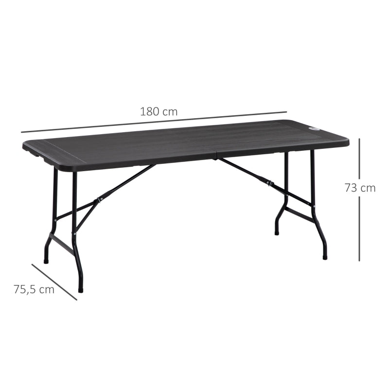Nancy's Tharsis Picknicktafel - Campingtafel - Opvouwbaar - Grijs - ± 180 x 75 x 75 cm