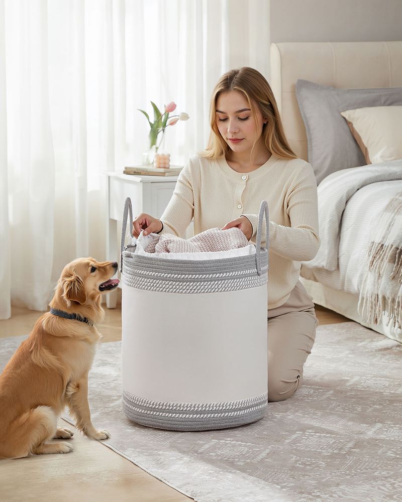 Nancy's Erula Wasmand - Wasbox - Duifgrijs - 60 Liter