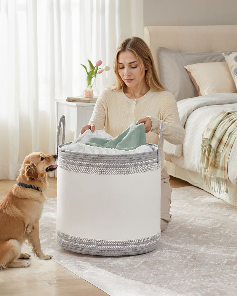 Nancy's Erice Wasmand - Wasbox - Duifgrijs - 90 Liter
