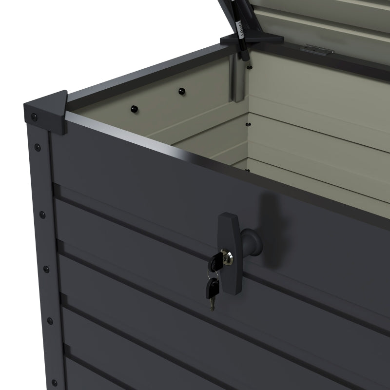 Nancy's Soria Tuinkussenbox - Kussenbox - Tuin Opbergbox - Grijs - ± 100 x 60 x 65 cm