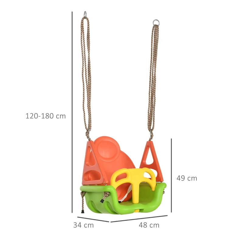 Nancy's Carnota Babyschommel - Tuinschommel - Peuterschommel - In lengte verstelbaar touw - ± 50 x 35 x 120/180 cm