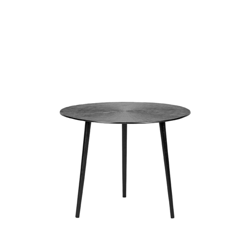 LABEL51 Coffee table Nobby - Black - Metal - Ø 50 cm