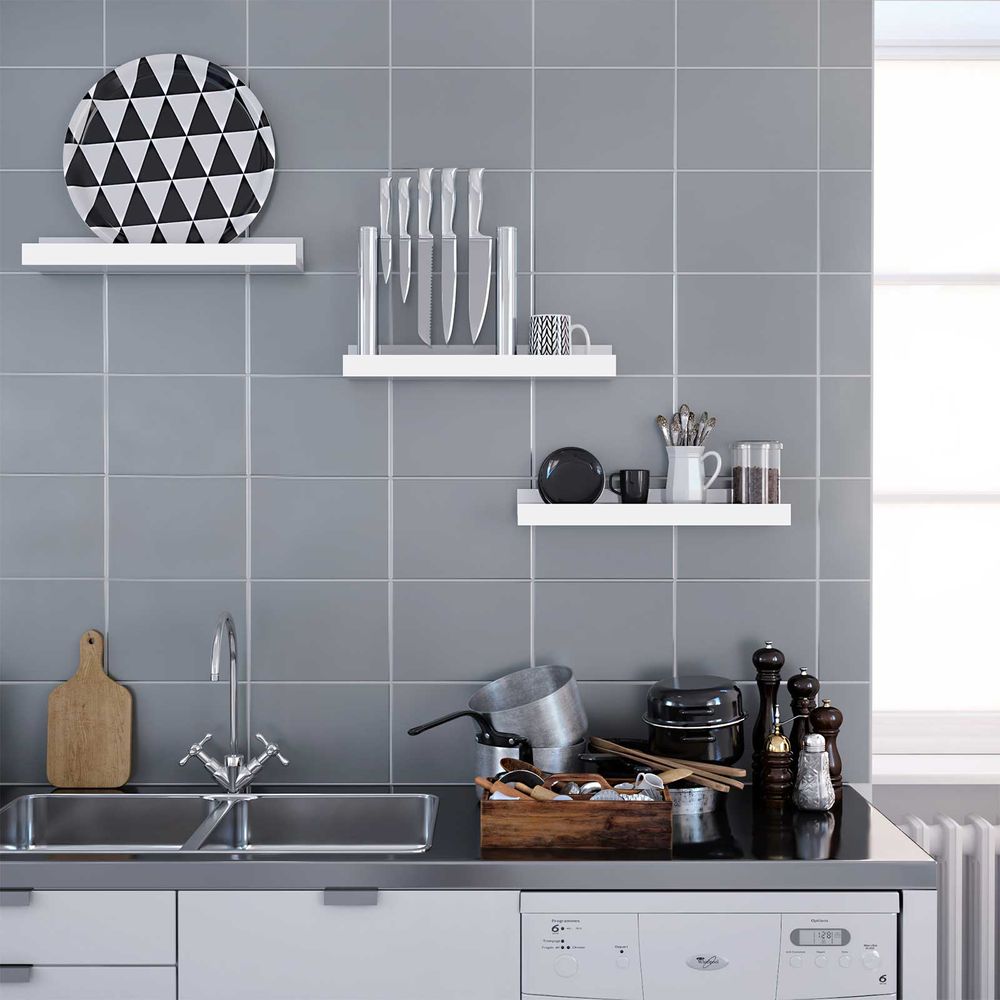 Nancy's Wandplank 3 Stuks Hout - Wandplank Zwevend 38 x 10 CM