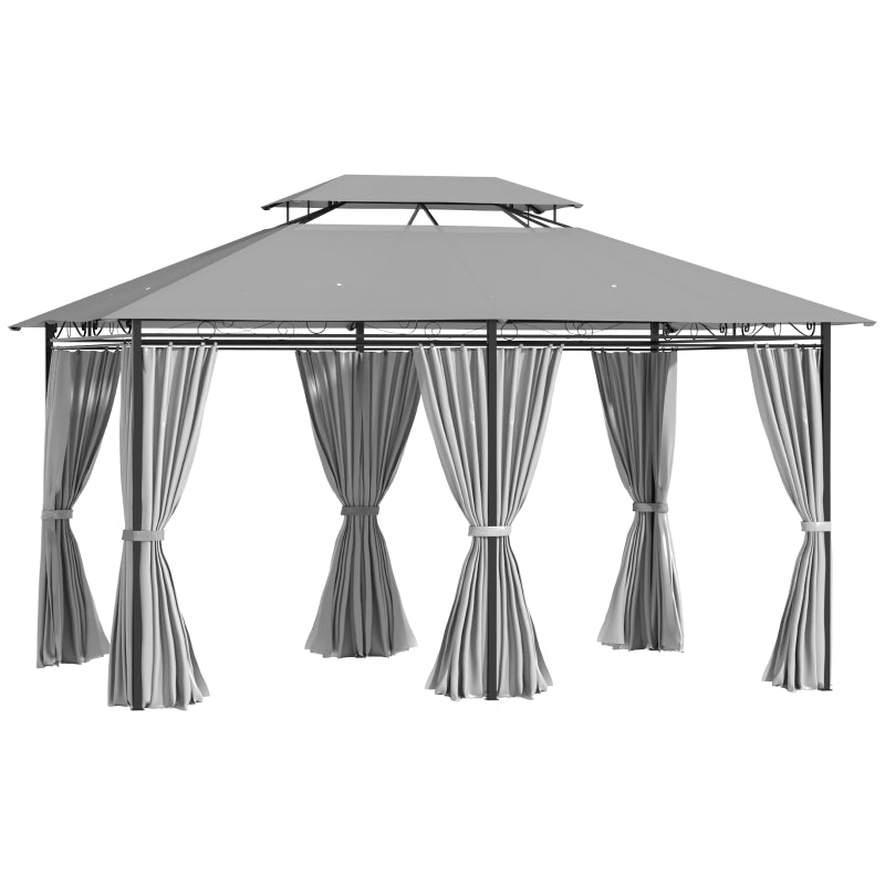 Pavillon Pantastica de Nancy - Tente de fête - Pavillon de Jardin - Gris