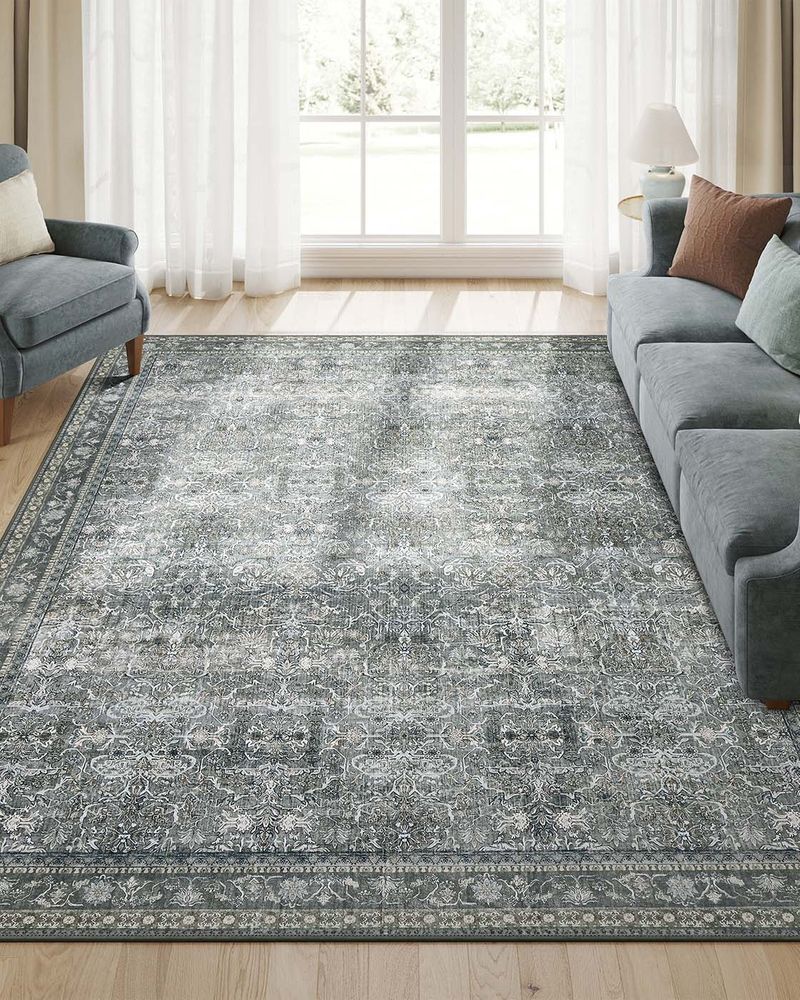 Nancy's Grizzana Vloerkleed - Tapijt - Leigrijs - 230 x 160 cm