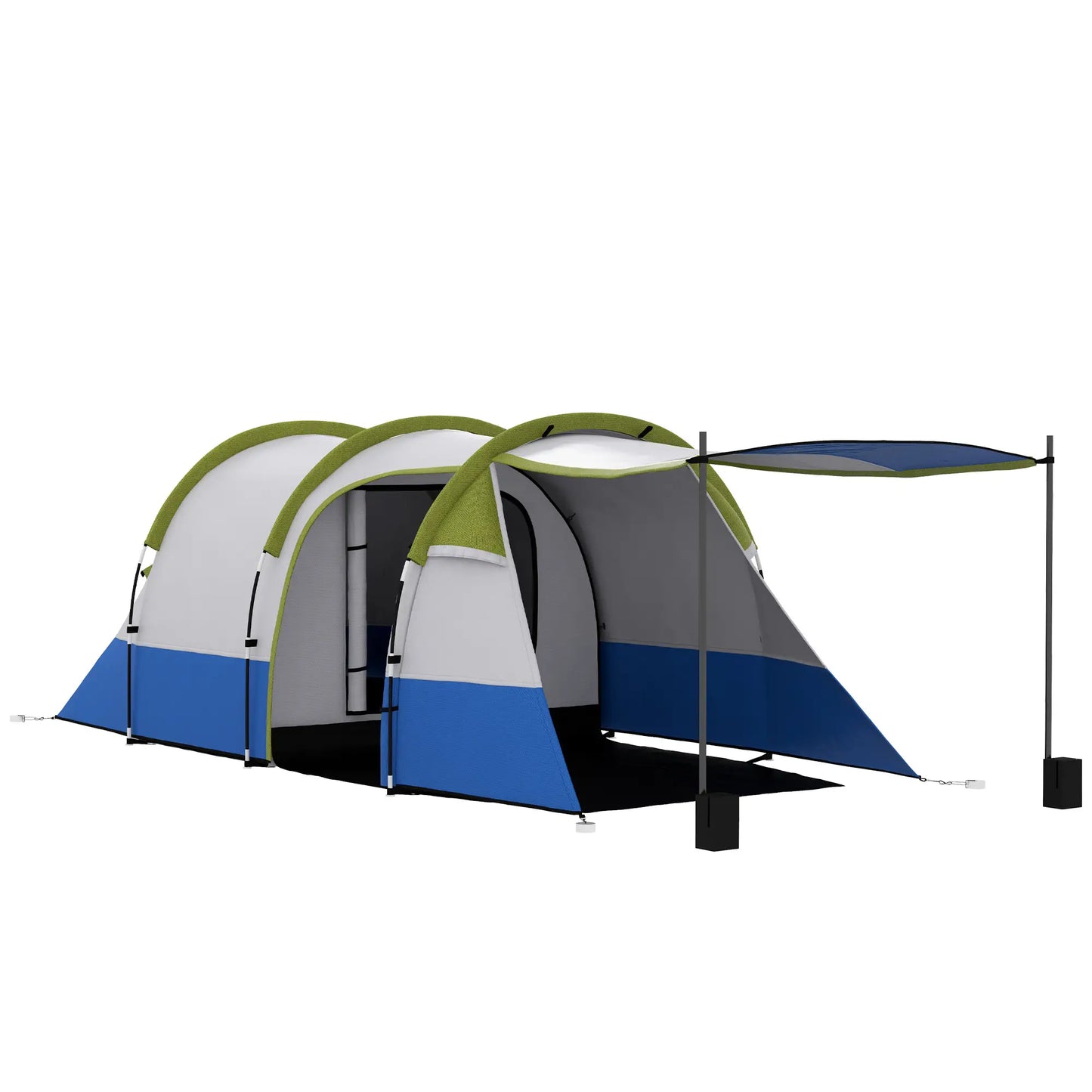 Nancy's Garniga Kampeertent - Campingtent - 2-4 Personen - Waterdicht - 420 x 200 x 150 cm