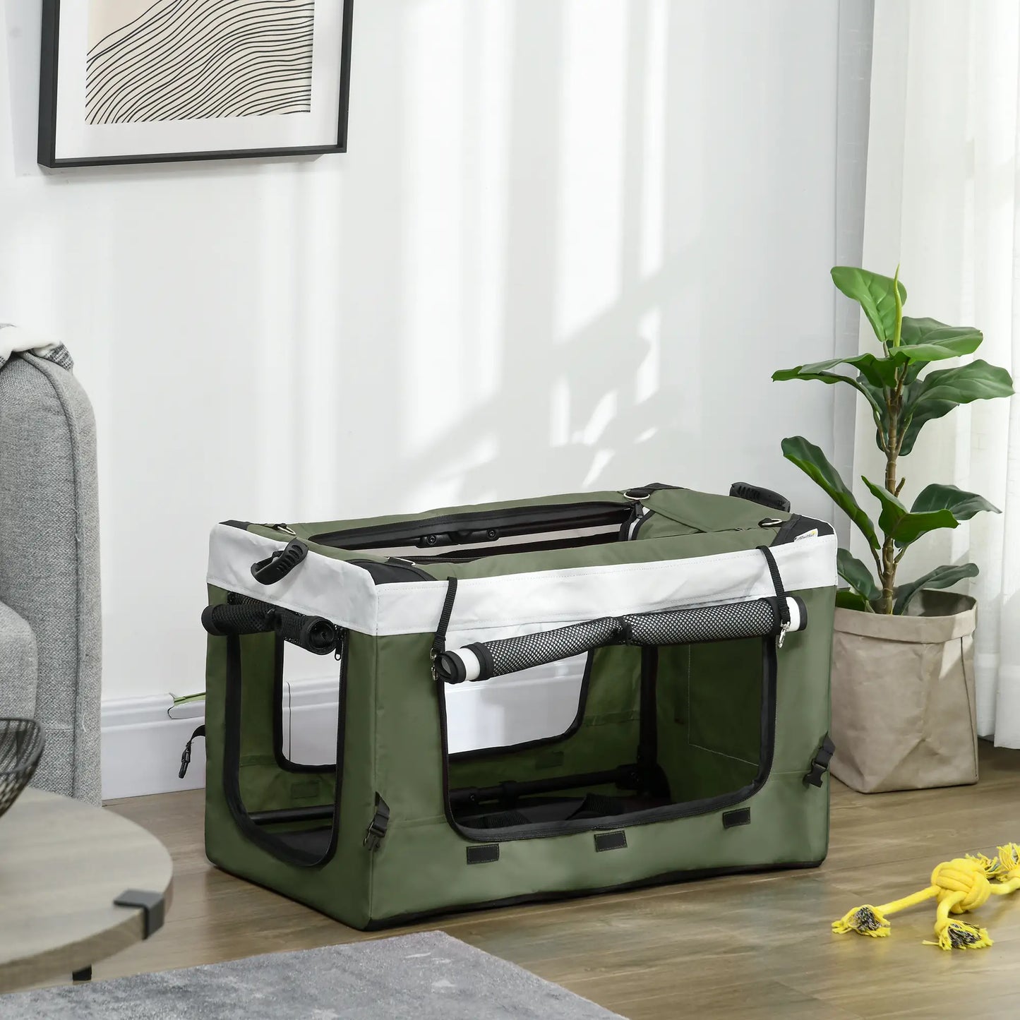 Nancy's Impruneta Reiswagen voor Huisdieren - Hondenbuggy - Kattenbuggy - Groen