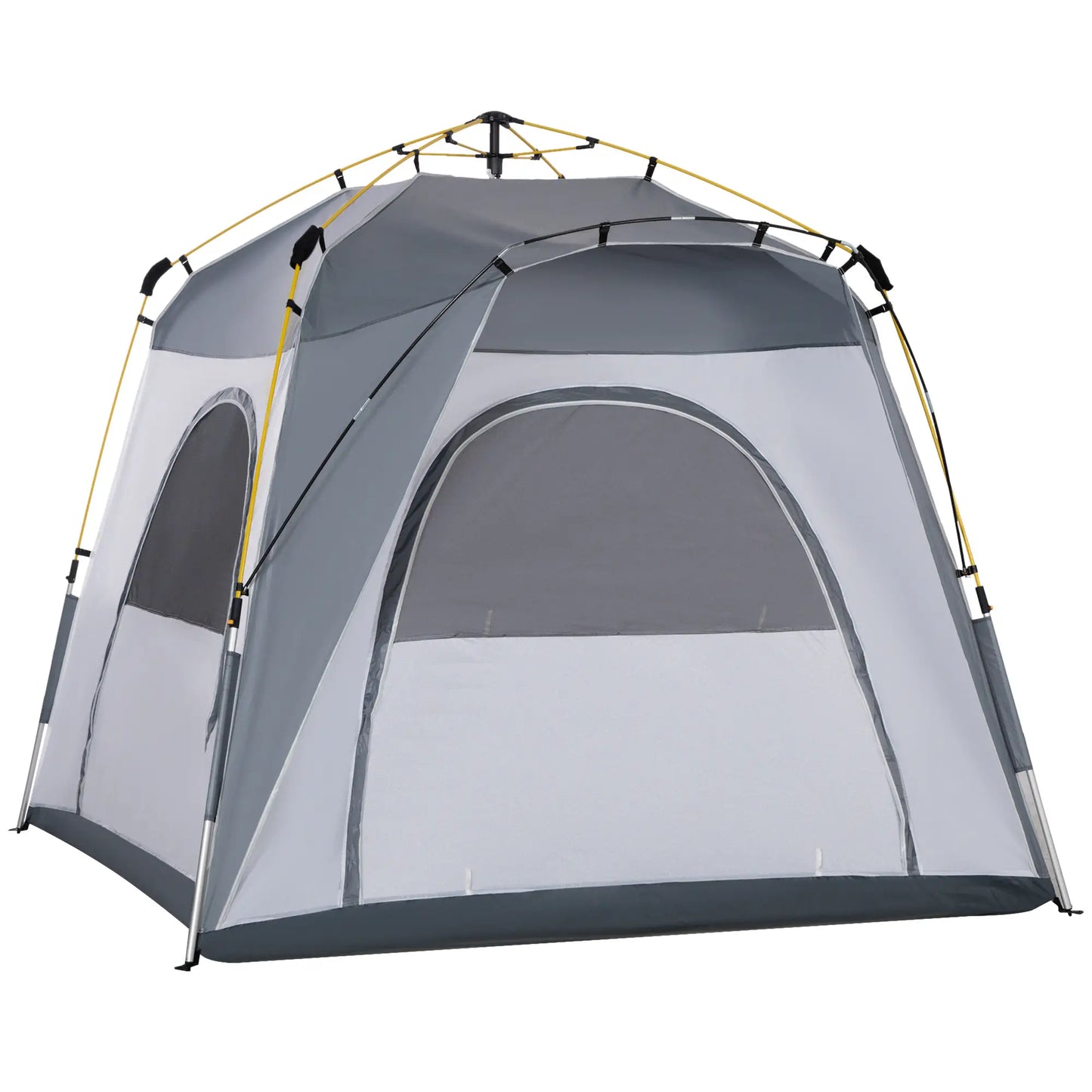 Nancy's Ghedi Kampeertent - Campingtent - Koepeltent - Grijs - 240 x 240 x 200 cm
