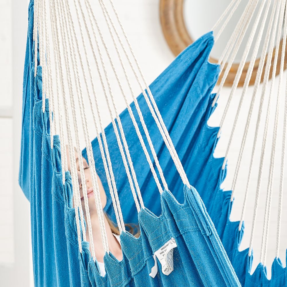 Nancy's Honolulu Hangstoel Met Kussens - Blauw
