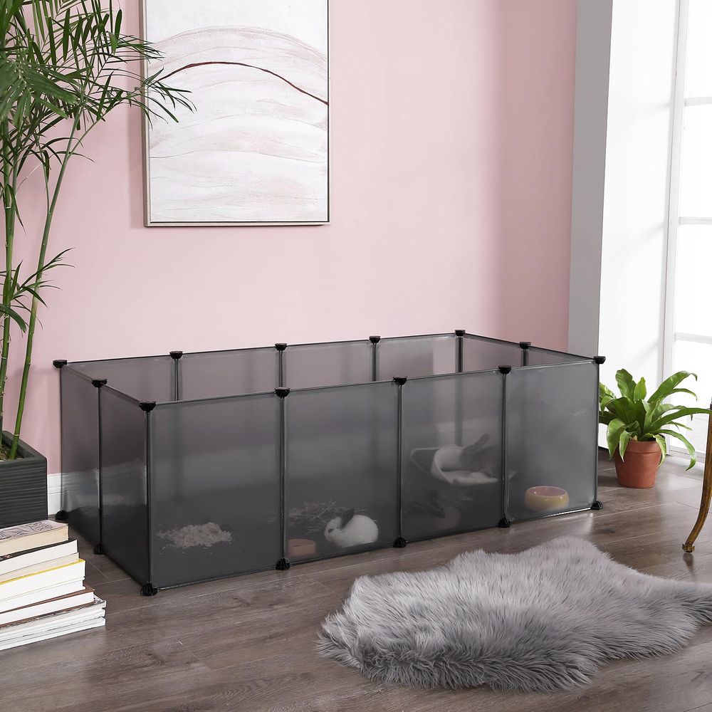 Nanyc's Grade Animal Run - Enclos pour rongeurs - Noir - ± 140 x 70 x 50 cm