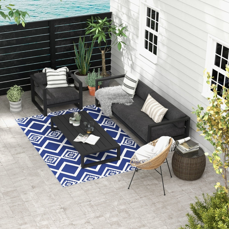 Tapis d'extérieur Nancy's Bruta - Tapis de jardin - Tapis de jardin - Tapis d'extérieur - Bleu - 182 x 274 cm