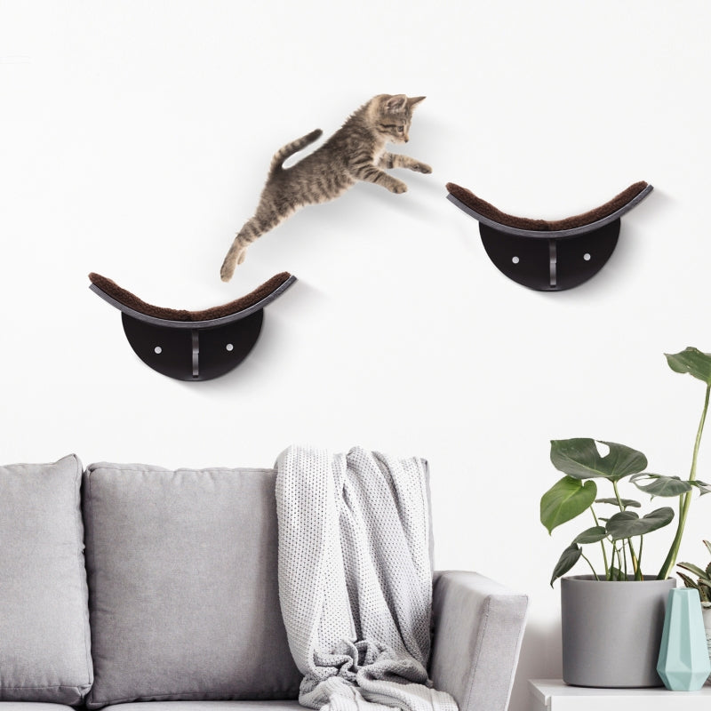 Chaise longue pour chat Aston de Nancy Chaise longue murale pour chat Lit pour chat Étagère pour chat Coussin mural en peluche MDF