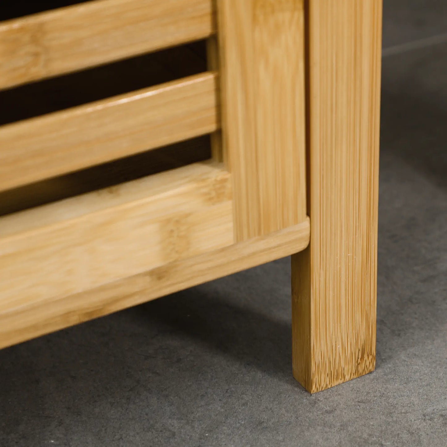 Nancy's Fanzeres Badkamerkast - Badkamermeubel - Bamboe - ± 30 x 30 x 120 cm