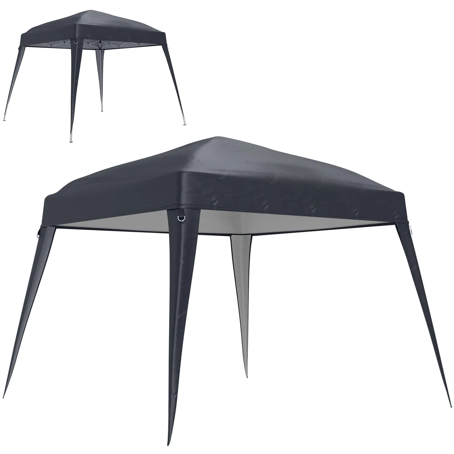 Nancy's Friestas Partytent Overkapping - Paviljoendak - Donkergrijs - 240 x 240 cm