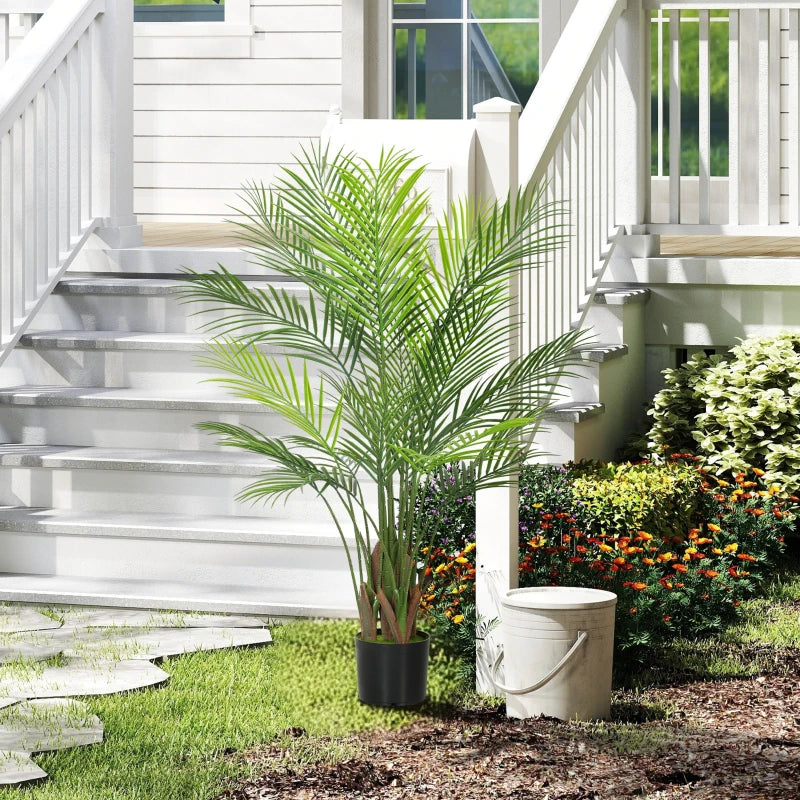 Nancy's Medicina Kunstplant - Kunstpalm - Areca Palm - Groen - 120 cm hoog