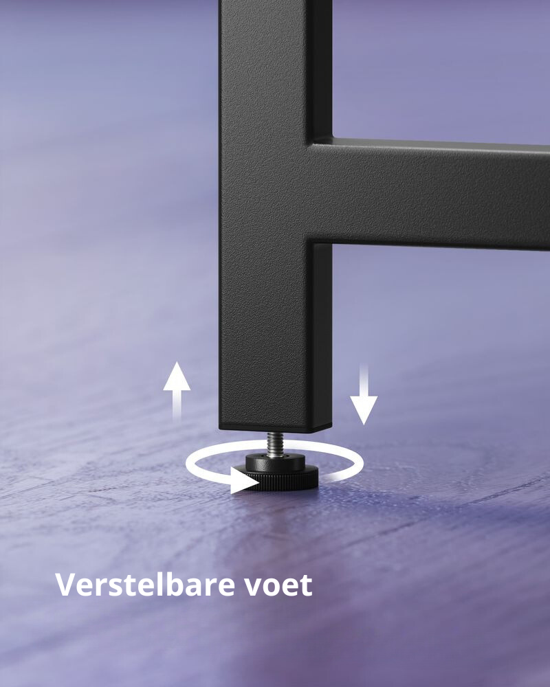 Nancy's Arzana Hoekbureau - Computertafel - Laptoptafel - Bureau - Zwart - ± 150 x 150 x 75 cm