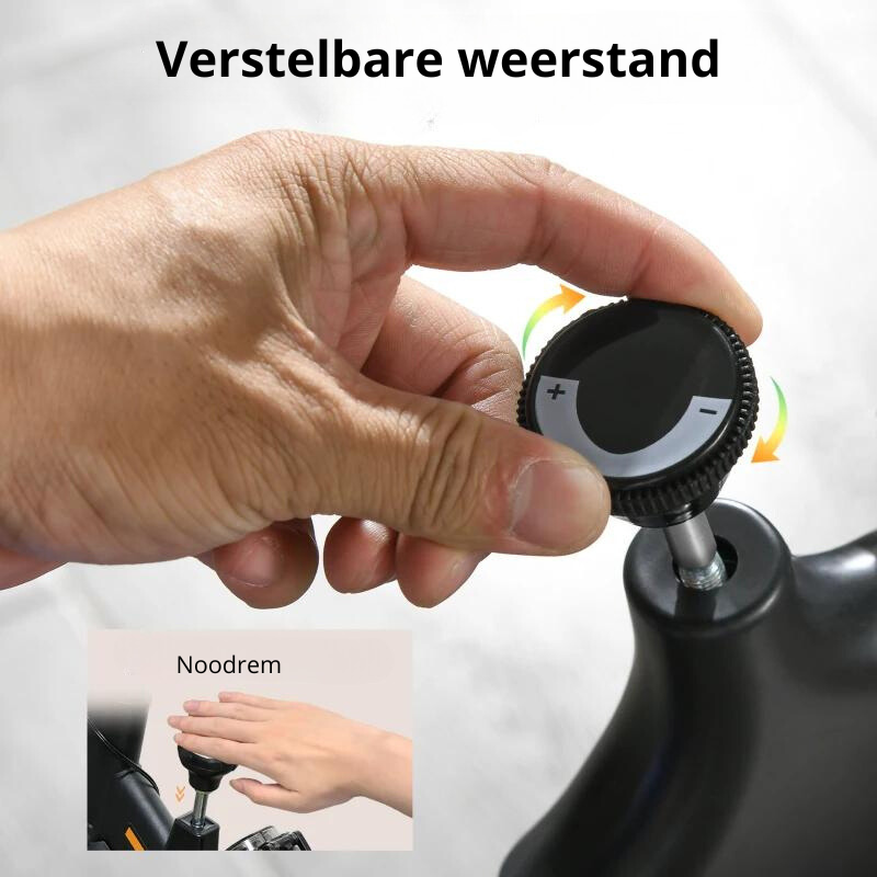 Nancy's Avolasca Hometrainer - Fietstrainer - Met Hartslagmonitor - Verstelbaar - Praktische Wielen - Blauw
