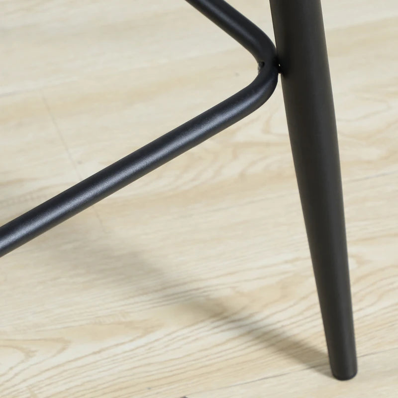 Nancy's Cambra Barkrukken - Barstoelen - Set van 2 - Grijs - 42 x 47 x 105 cm