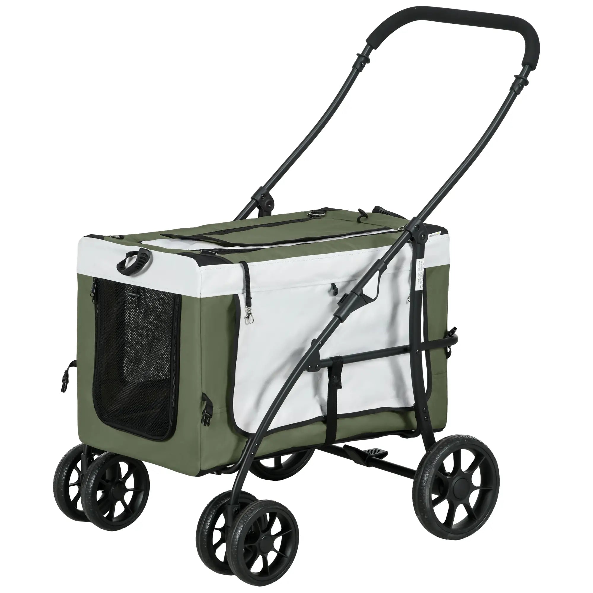 Nancy's Impruneta Reiswagen voor Huisdieren - Hondenbuggy - Kattenbuggy - Groen
