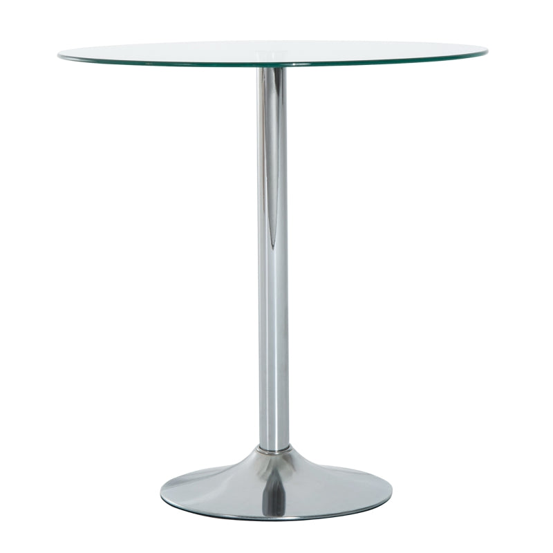 Nancy's Novalesa Eettafel Rond - Eetkamertafel - Glas - ± Ø 70 x 75 cm