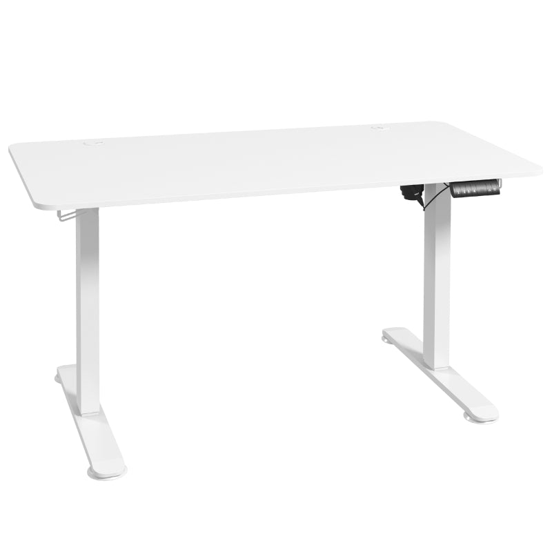 Nancy's Arzignano Verstelbaar Bureau - Zit-Sta Bureau - Elektrisch Bureau - Wit - 140 x 70 x (72-116) cm