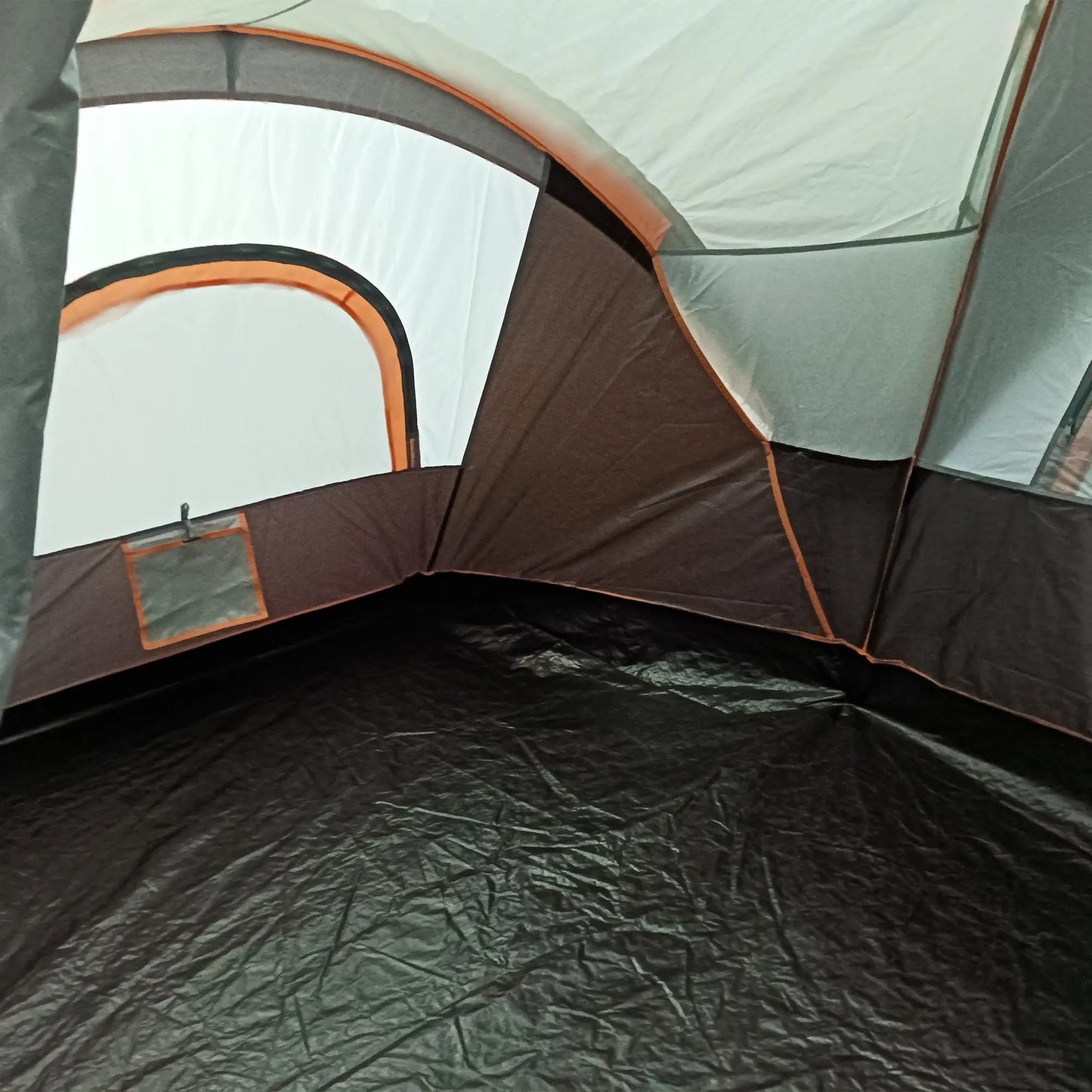 Nancy's Campli Kampeertent - Camping Tent - 5 tot 6 personen - Grijs / Zwart - 455 x 230 x 180 cm