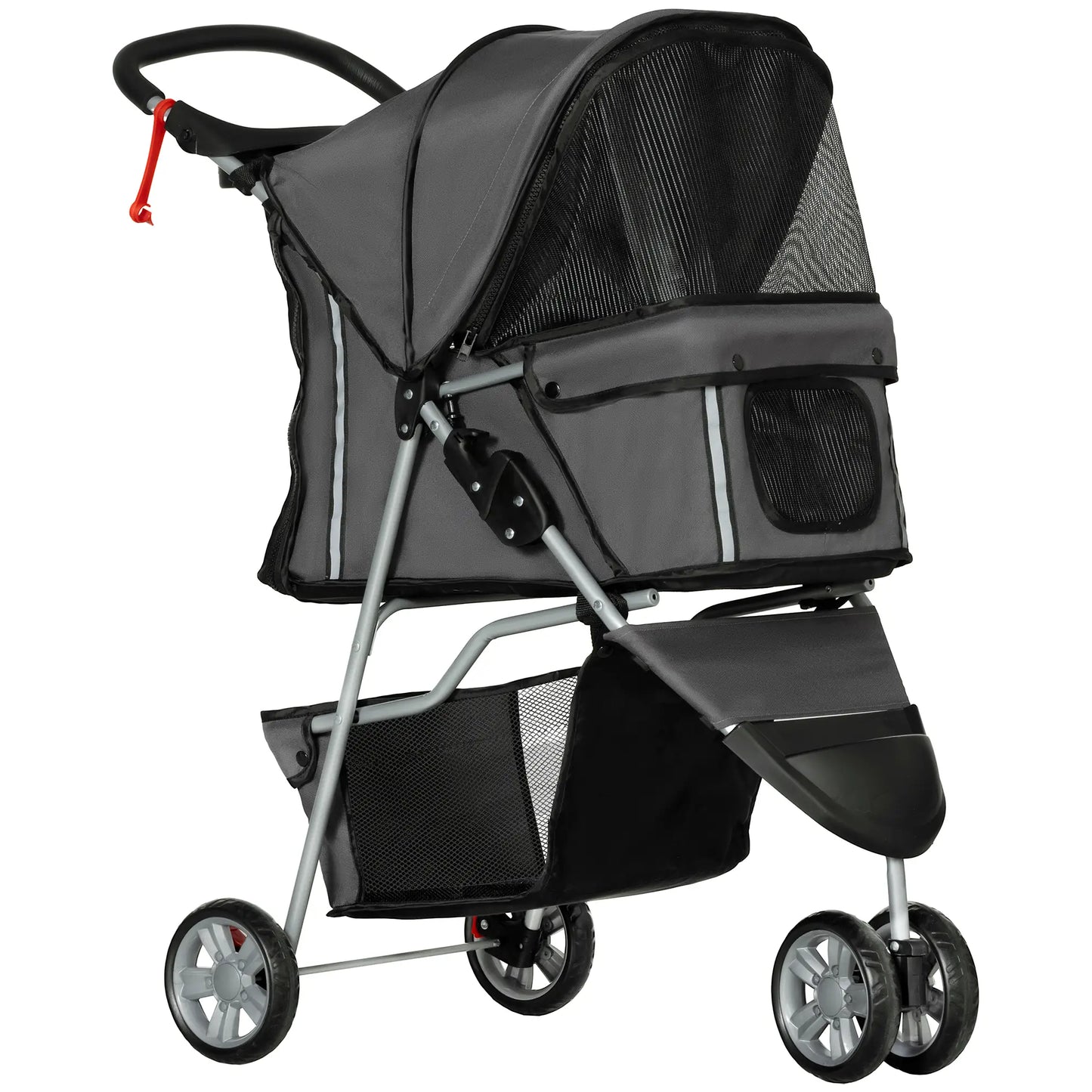 Nancy's Ingurtosu Reiswagen voor Huisdieren - Hondenbuggy - Hondenwagen - Grijs