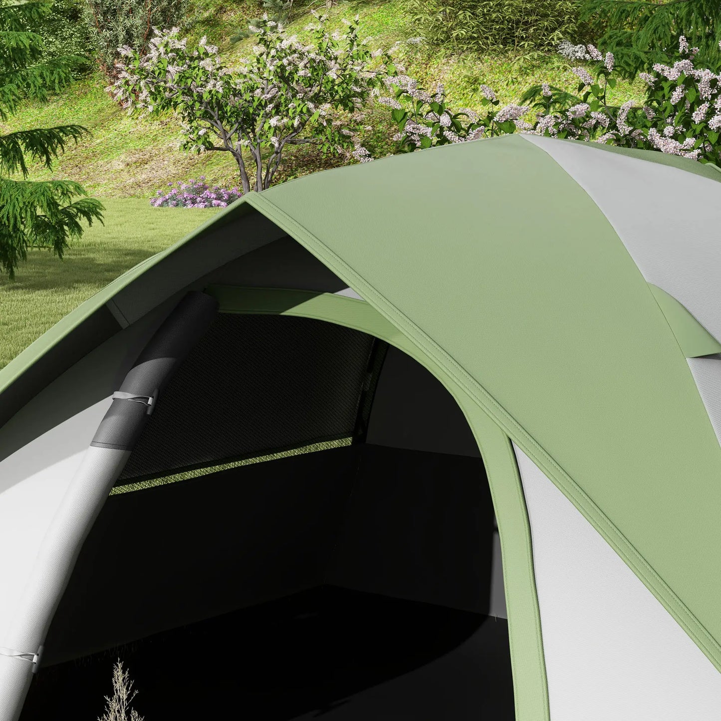 Nancy's Gattatico Kampeertent - Campingtent - 2-Persoons - Waterafstotend - Groen - 210 x 150 x 110 cm