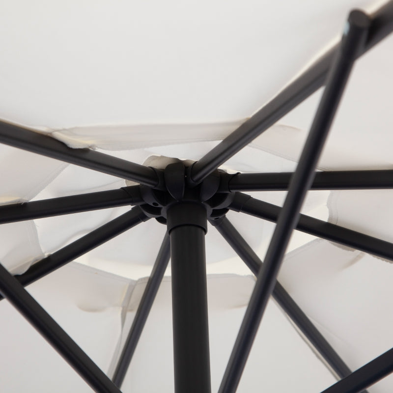 Nancy's Spring Zweefparasol - Zonwering - Parasol - Handslinger Crème - Ø 300 cm