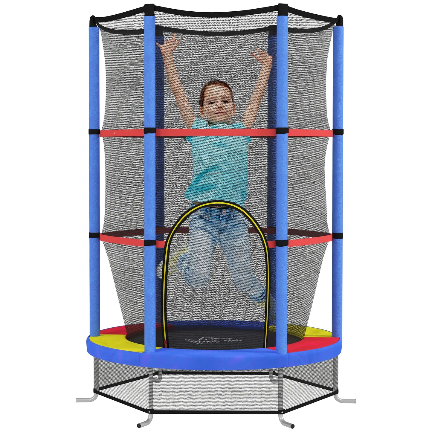 Nancy's Canino Trampoline met Veiligheidsnet - Meerkleurig - Ø 140 cm