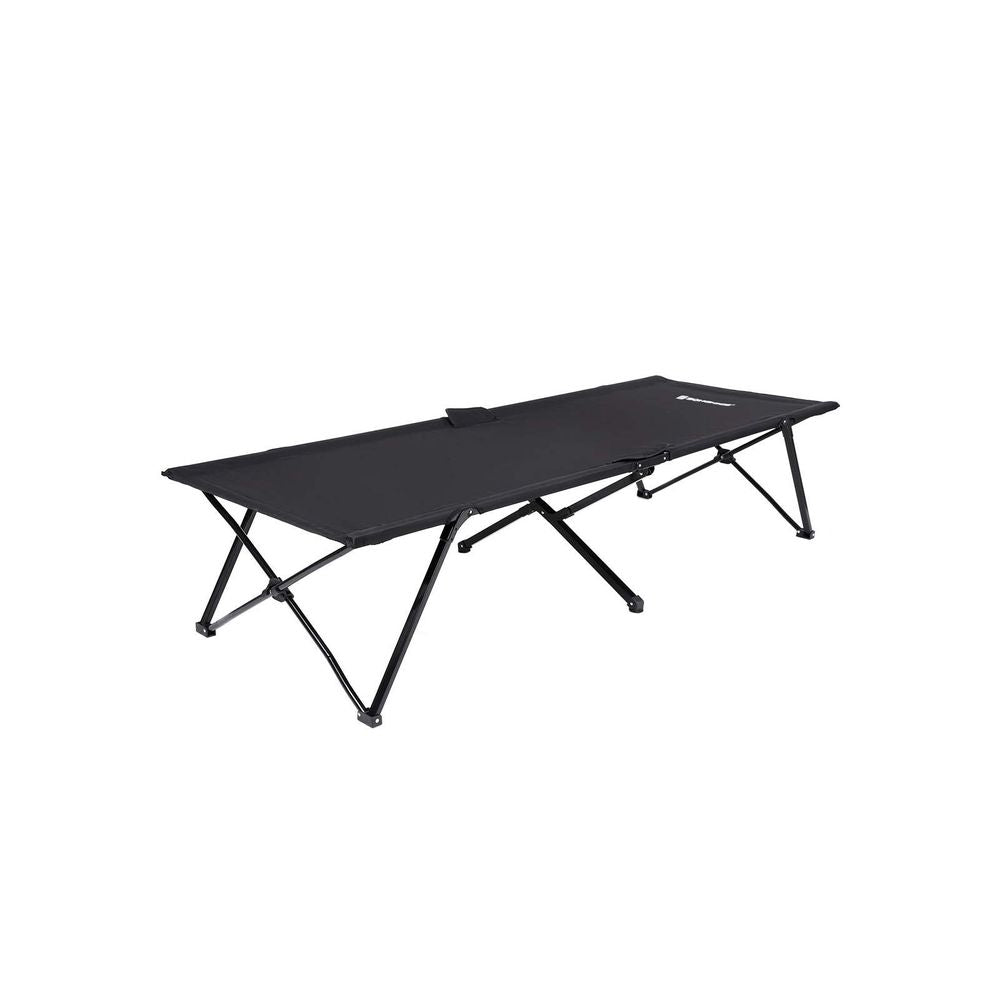 Nancy's Bryson Ligbed - Campingbed - Veldbed - Zwart - Kunststof - 206 x 45 x 75 cm