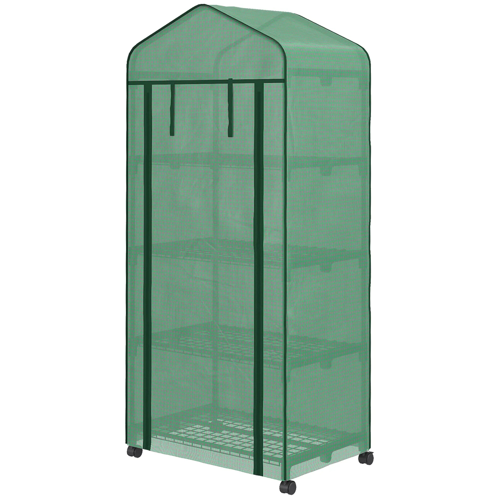 Nancy's Paredes Foliekas - Broeikas - Minikas - Plantenkas - Plantenrek - Groen - ± 70 x 50 x 165 cm