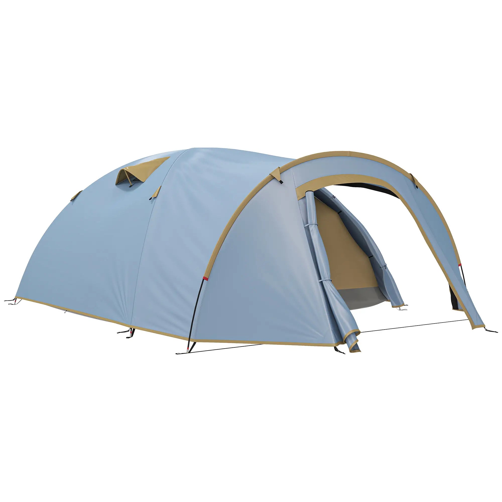 Nancy's Guglionesi Kampeertent - Campingtent - 4 Personen - Lichtblauw - 345 x 240 x 130 cm