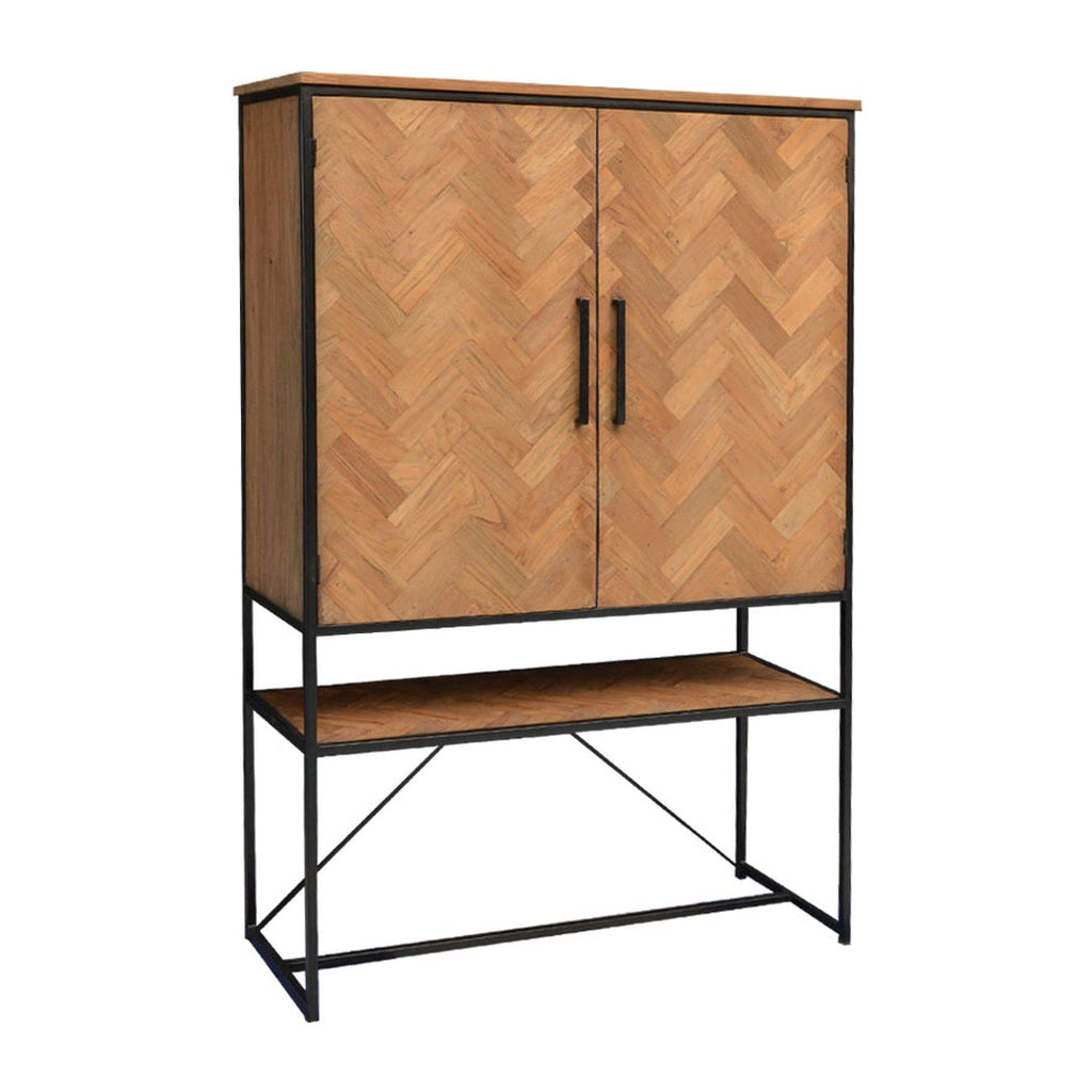 Livingfurn Wandkast Accent - Teakhout - Naturel