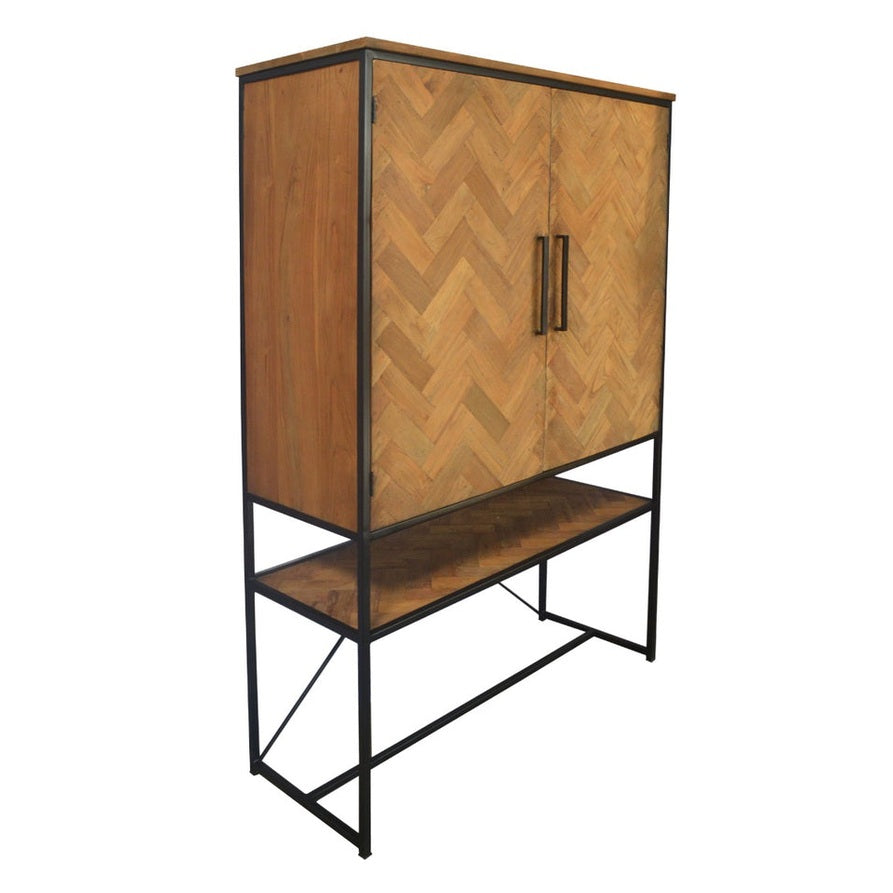 Livingfurn Wandkast Accent - Teakhout - Naturel