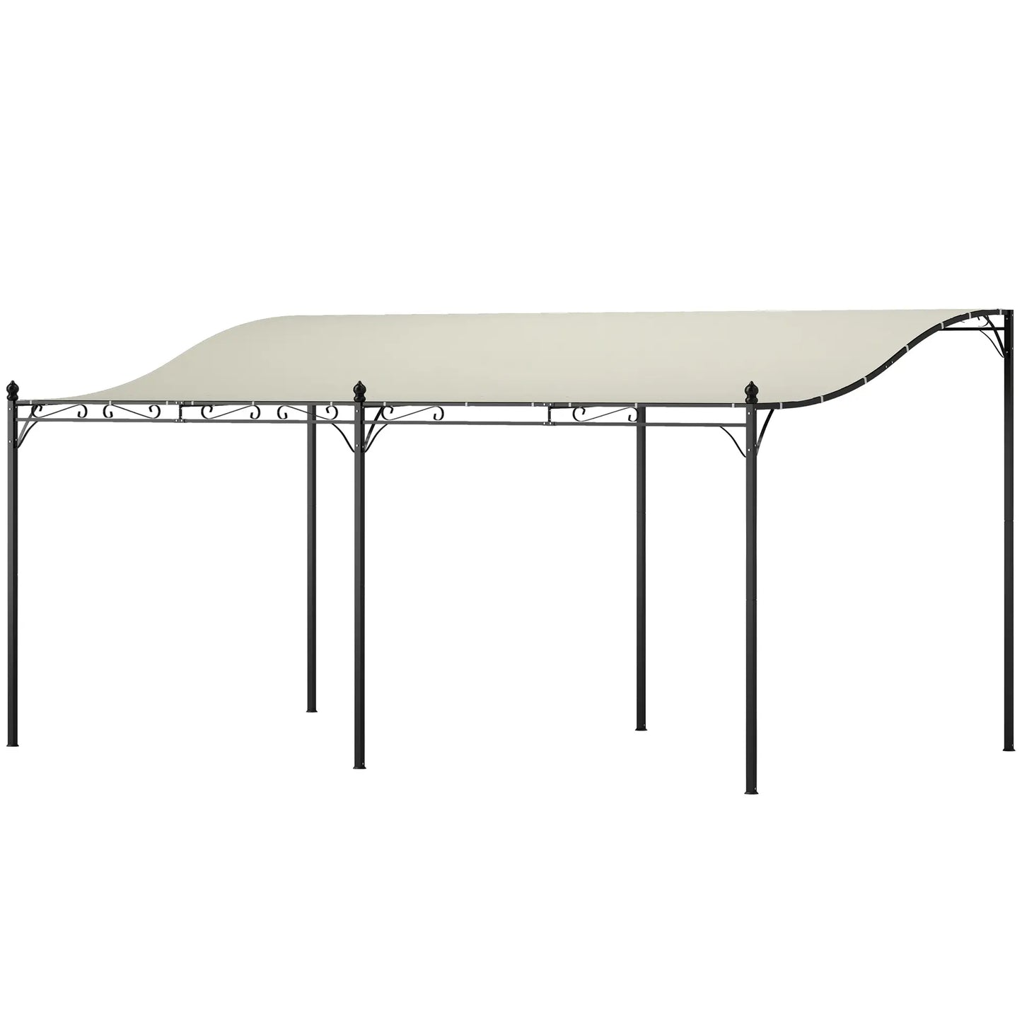 Nancy's Calamandrana Terrasoverkapping - Tuin Overkapping - Paviljoen - Pergola - Roomwit - ± 500 x 300 cm