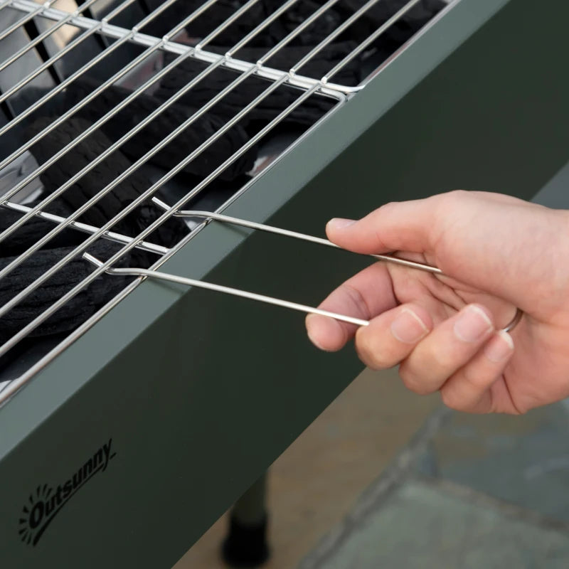 Nancy's Faria Barbecue - BBQ - Houtskoolbarbecue - Grill - Staal - Groen