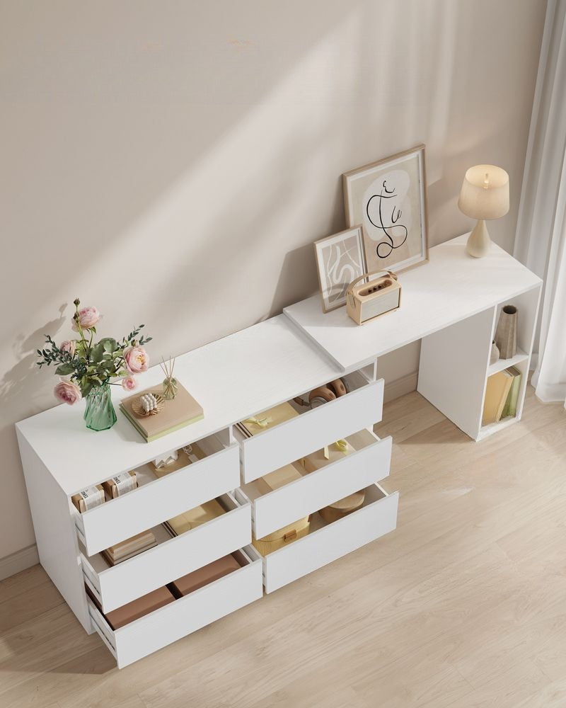 Nancy's Nagozela Kaptafel - Make Up Tafel - Met Spiegel - Wit - Multifunctioneel