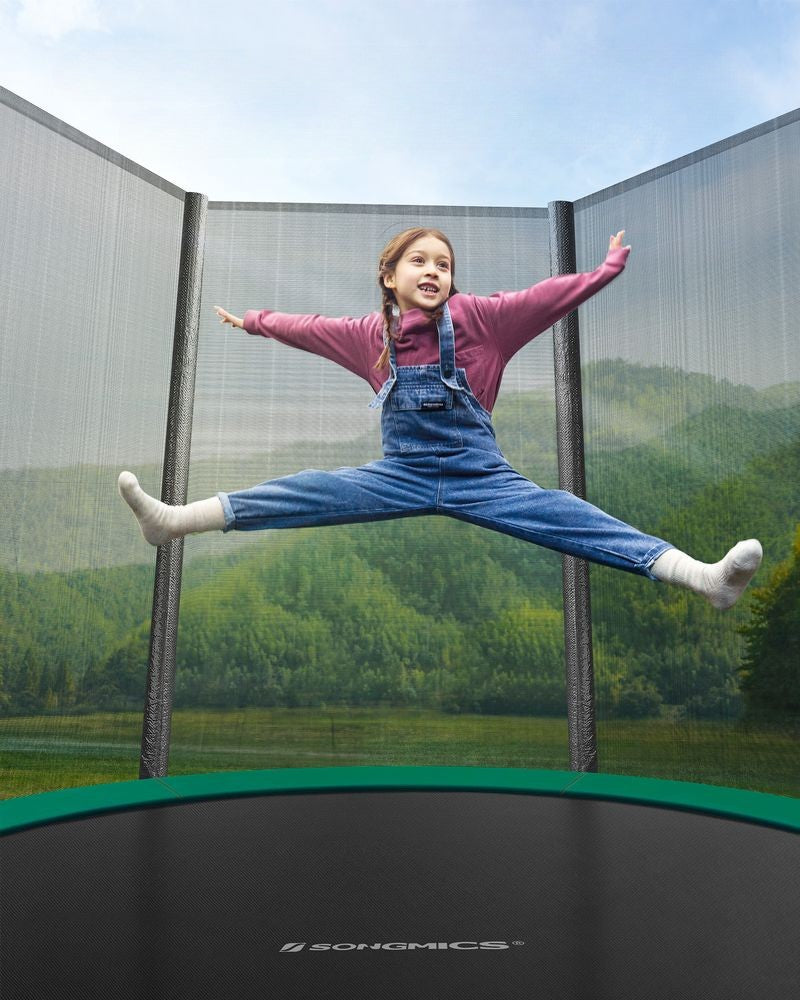 Nancy's Gião Trampoline met Veiligheidsnet - Groen / Zwart - ± Ø 245 cm