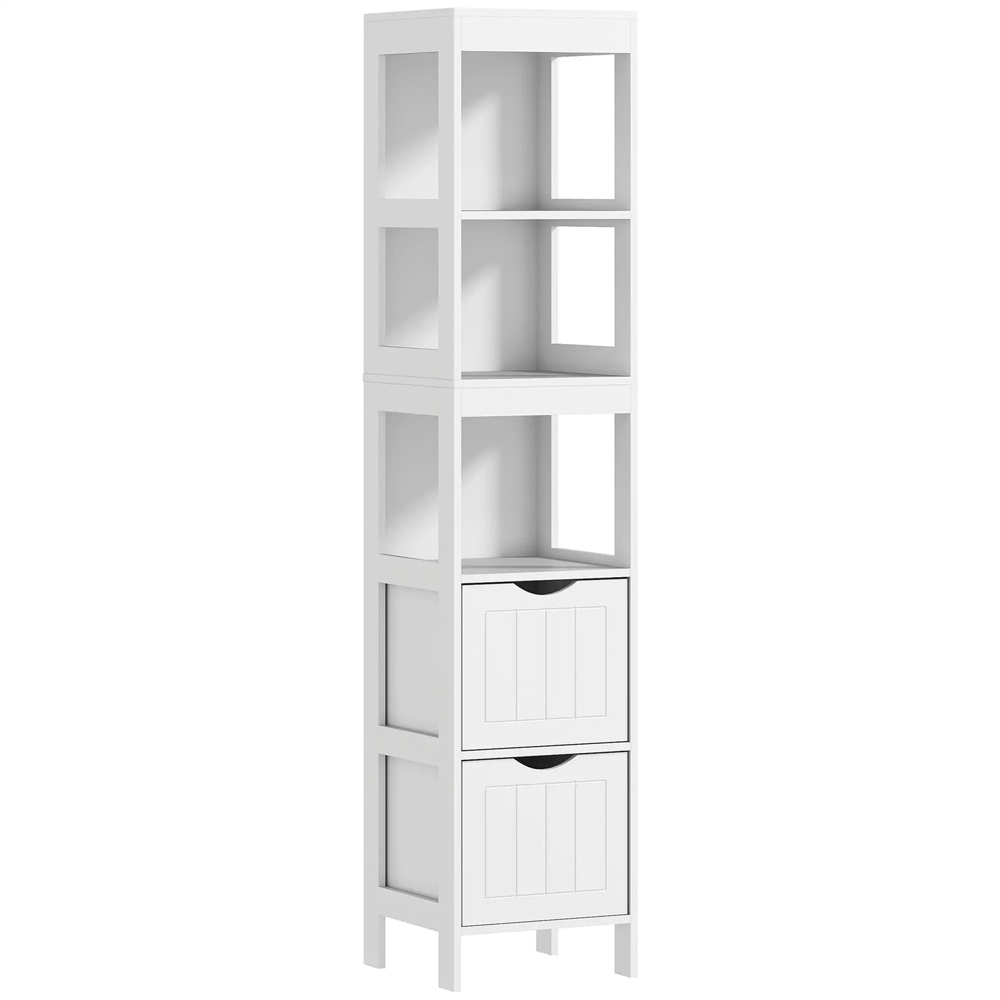 Nancy's Carano Badkamerkast - Badkamermeubel - Wit - ± 30 x 30 x 140 cm