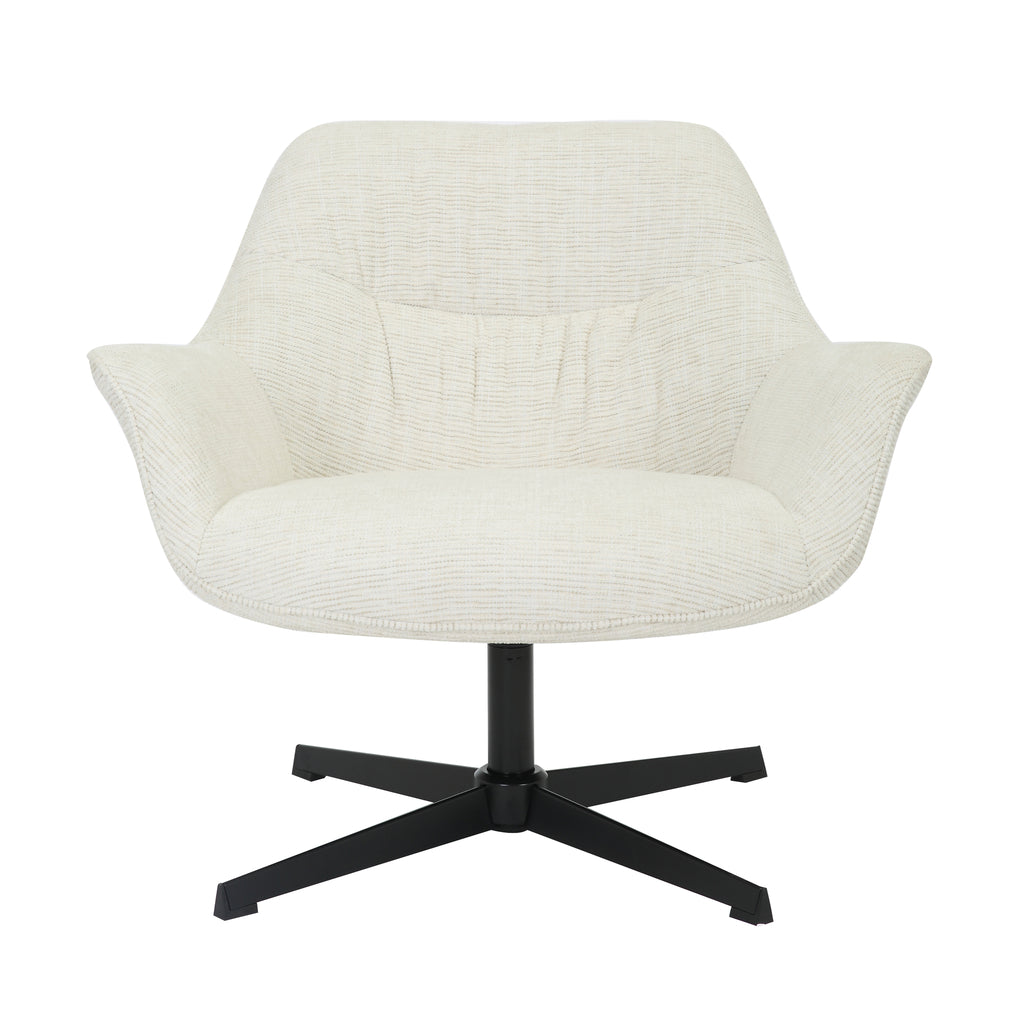 Livingfurn Daphne Sand Swivel armchair