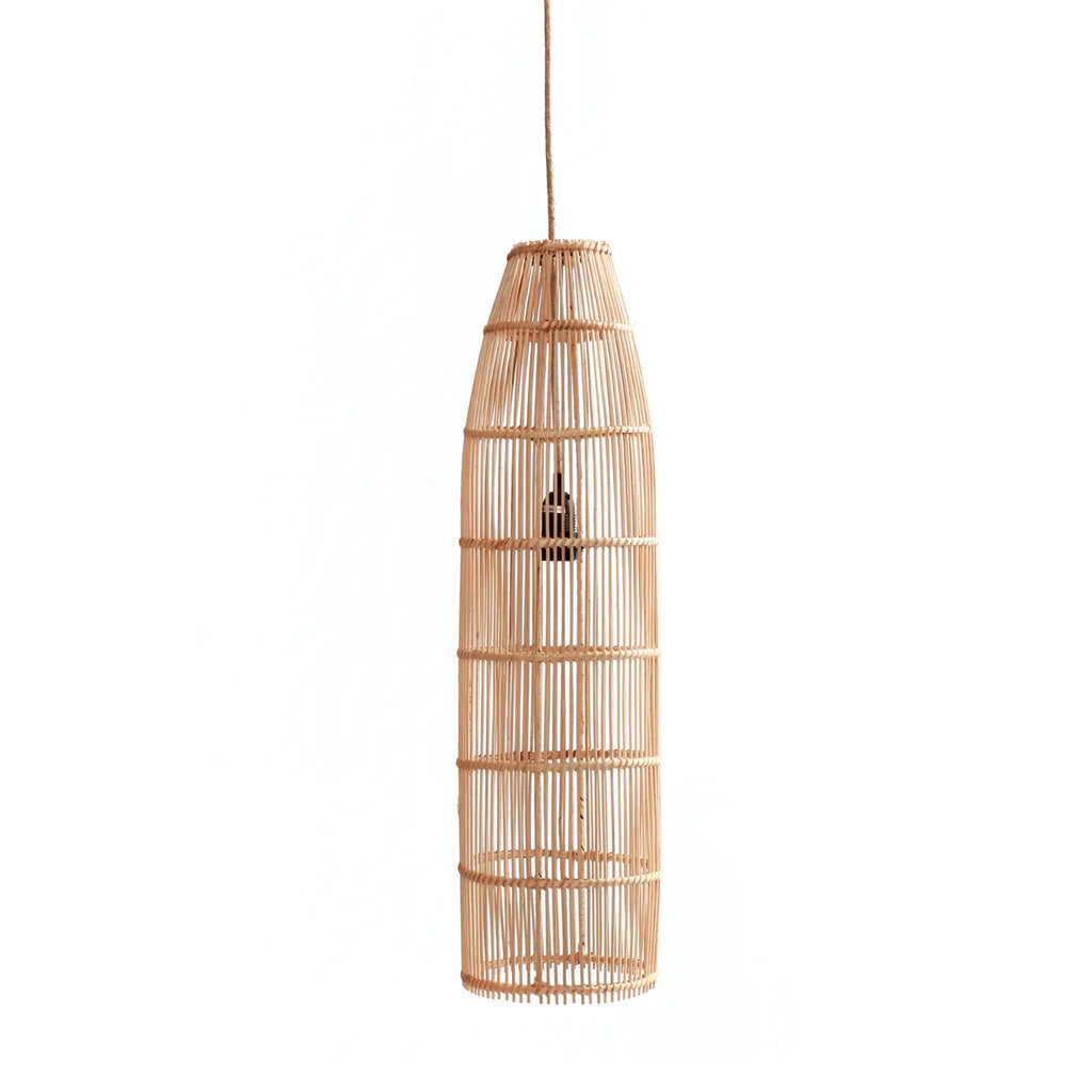 De Fish Trap Hanglamp - Natural - Rotan - Ø 23 x 90 cm