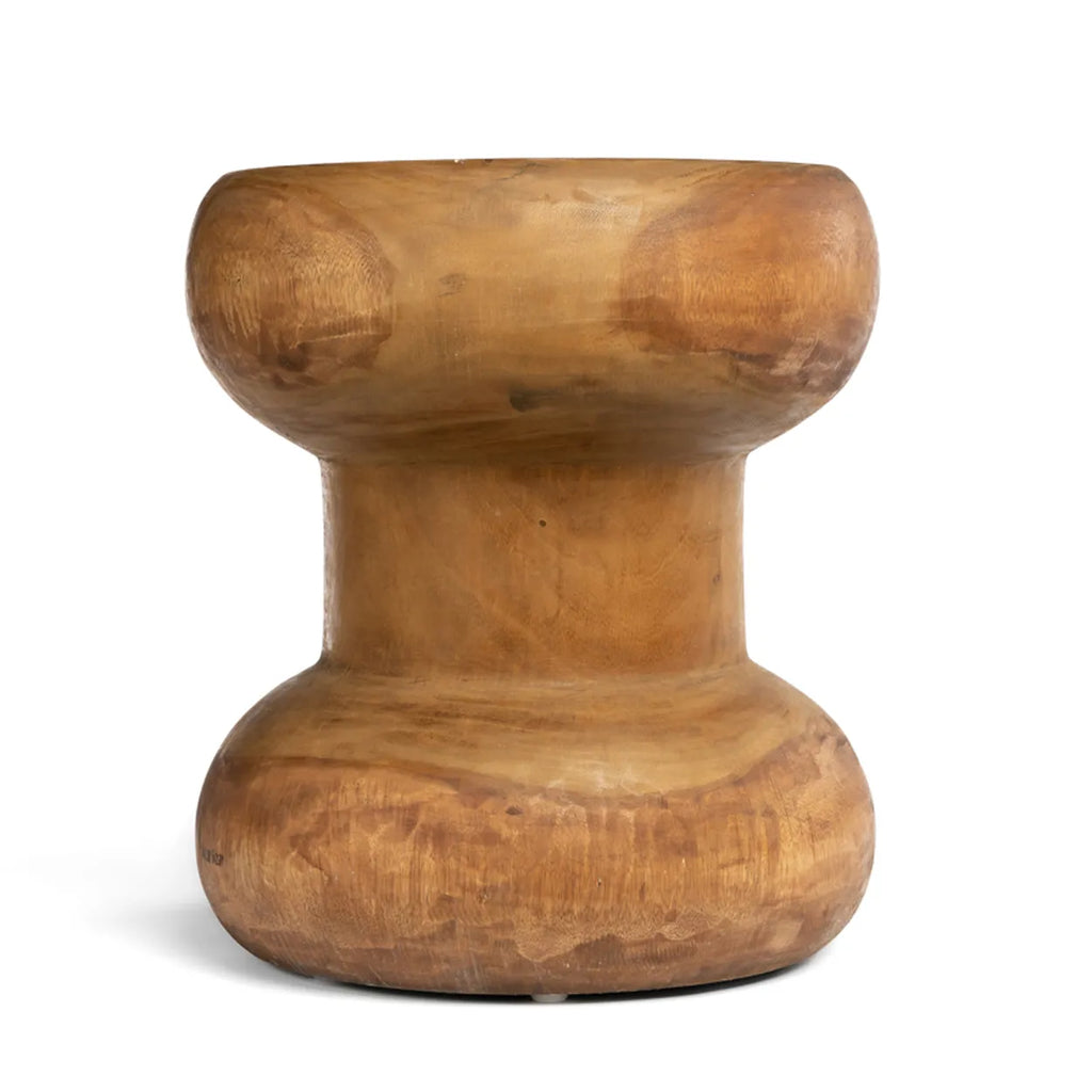 Nancy's Wayra Kruk - Naturel - Suar hout - Ø 40 x 45 cm