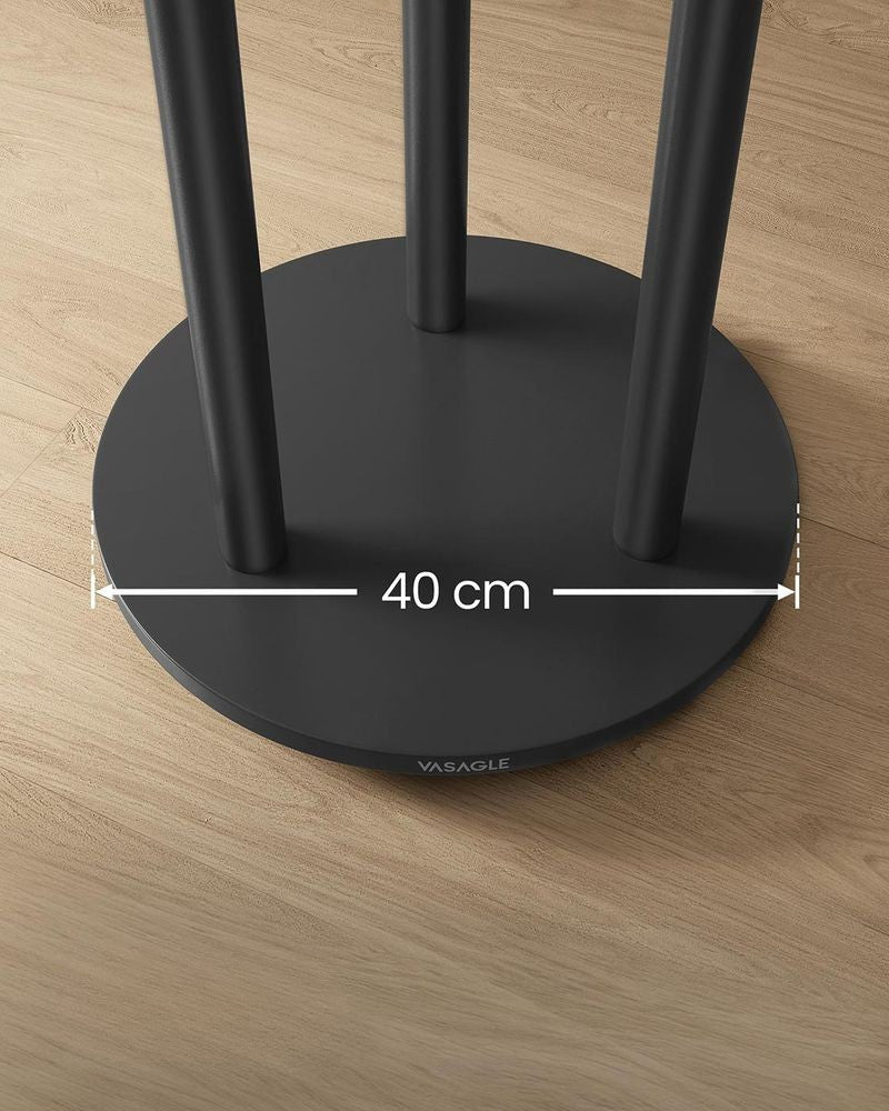 Nancy's Moltrasio Staande Kapstok - Garderoberek - Zwart - Rubberhout - 175 cm Hoog