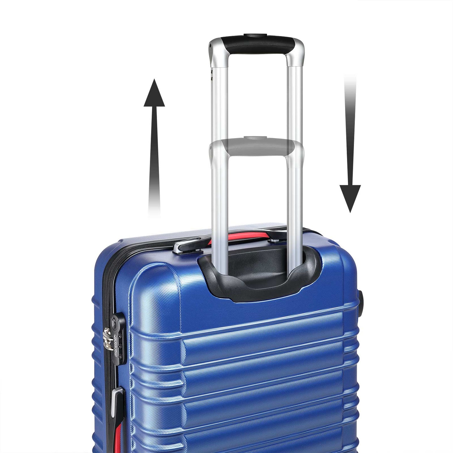 Nancy's Rockton Reiskofferset - 4-delig - Hardcase - Extra Riemen - Praktisch Netvak - ABS