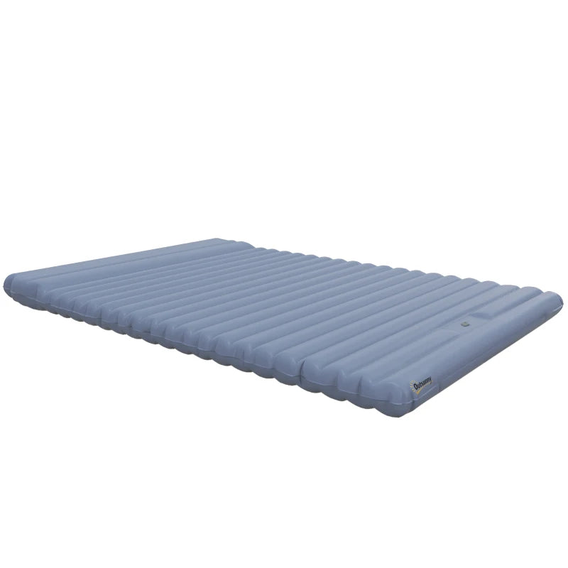 Nancy's Fontes Luchtbed - Ingebouwde Luchtpomp - 2 Persoons- Blauw - ± 200 x 135 x 10 cm