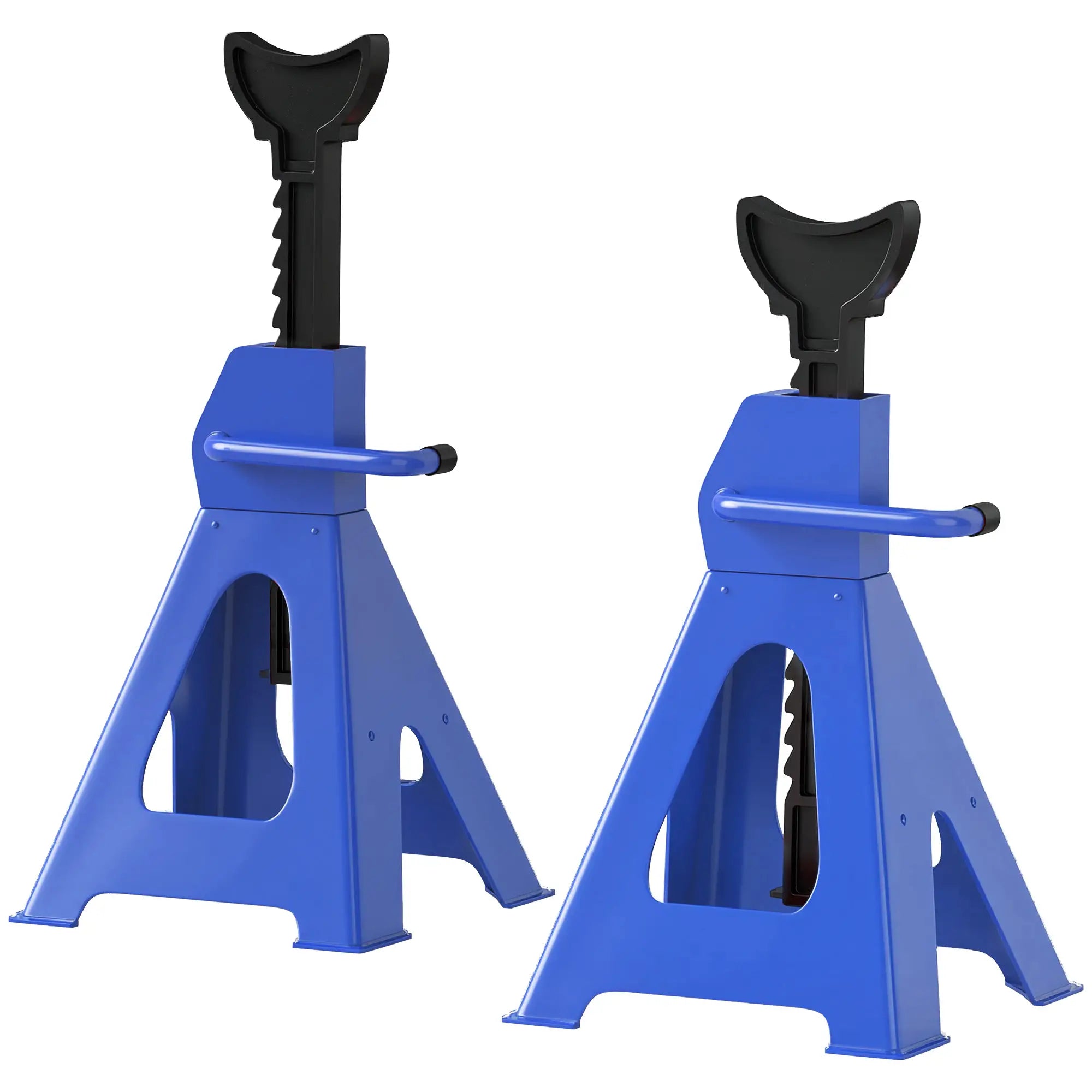 Nancy's Furnari Set van 2 Krikken - Kriksteunen - In Hoogte Verstelbaar - Blauw / Zwart