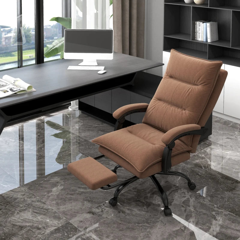 Nancy's Atrani Massage Office Chair - Massage Chair - Massage and Heating Function - Adjustable - Rotatable - Brown